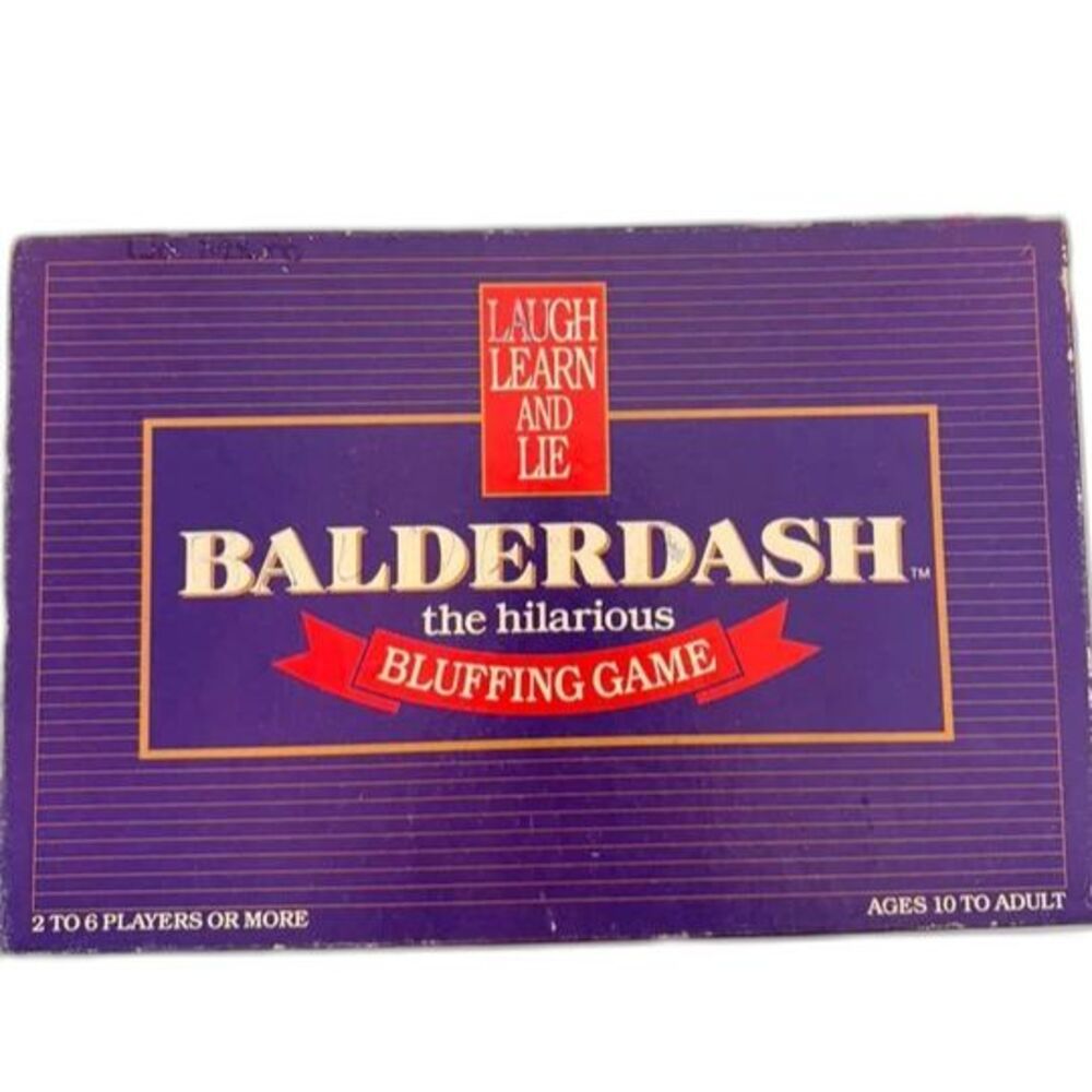 Vintage 1984 Balderdash #250 Hilarious Bluffing Board Game Gameworks Original